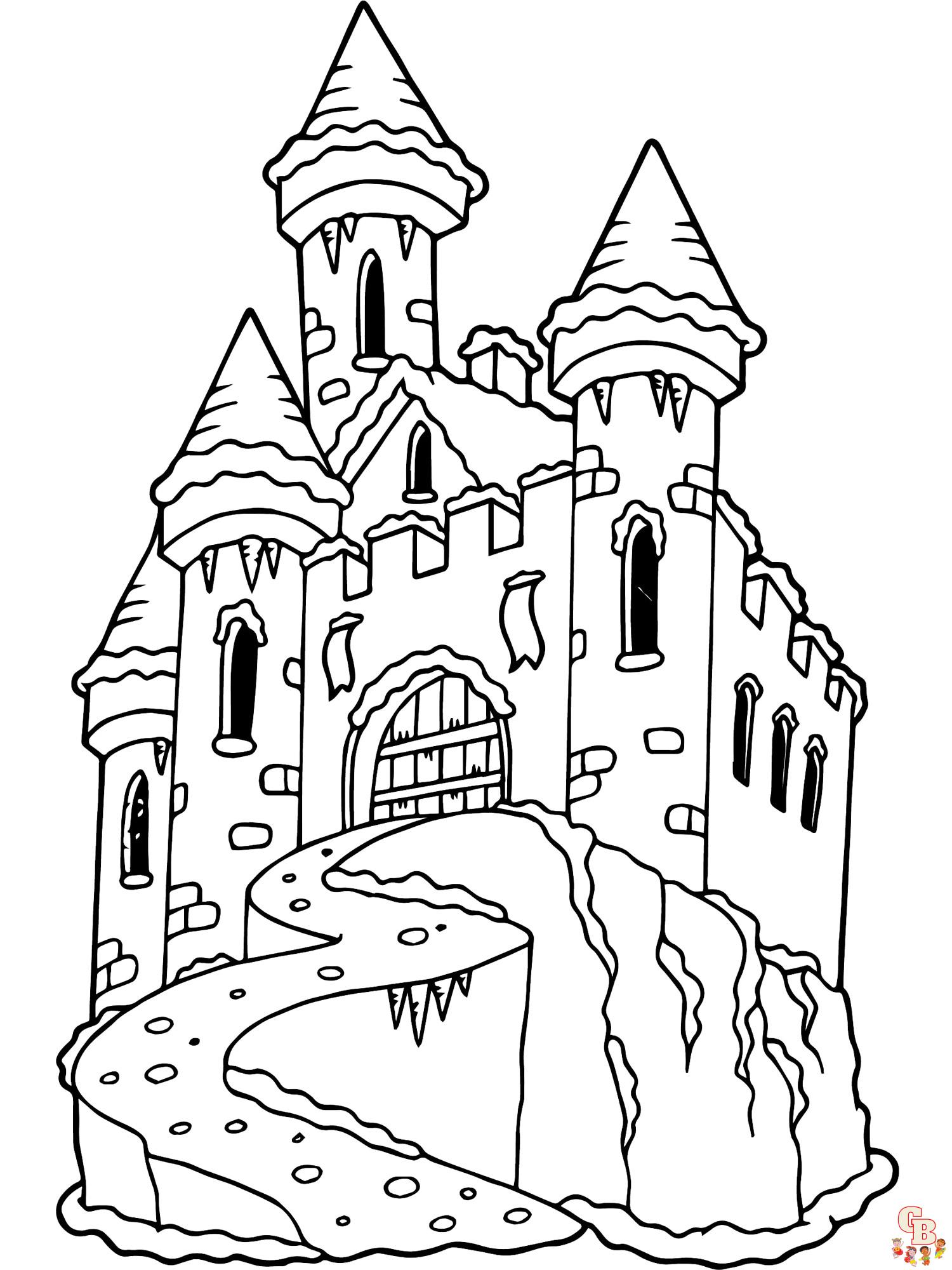 Castle coloring pages