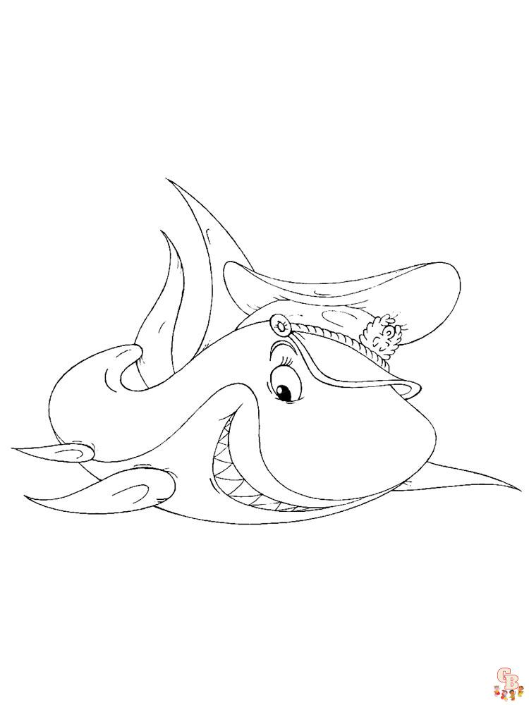 Sharks coloring pages