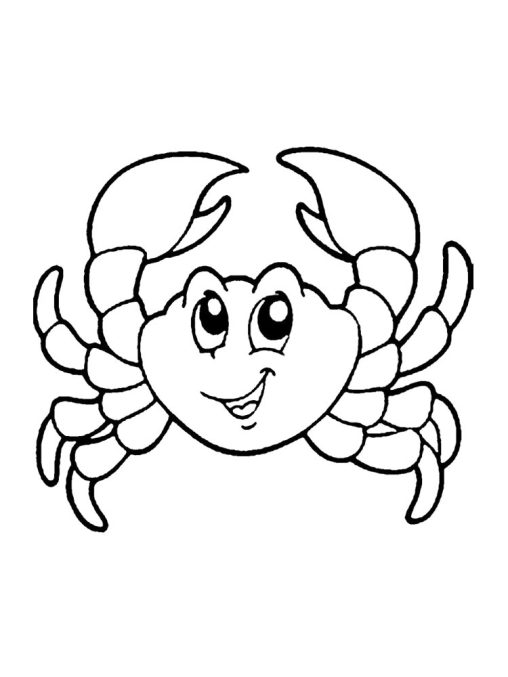 Crab Coloring Pages - Free & Printable Pages for Kids