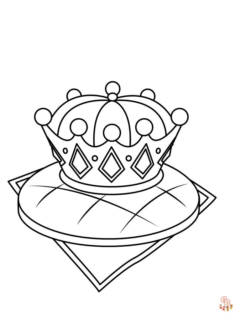 Crown coloring pages