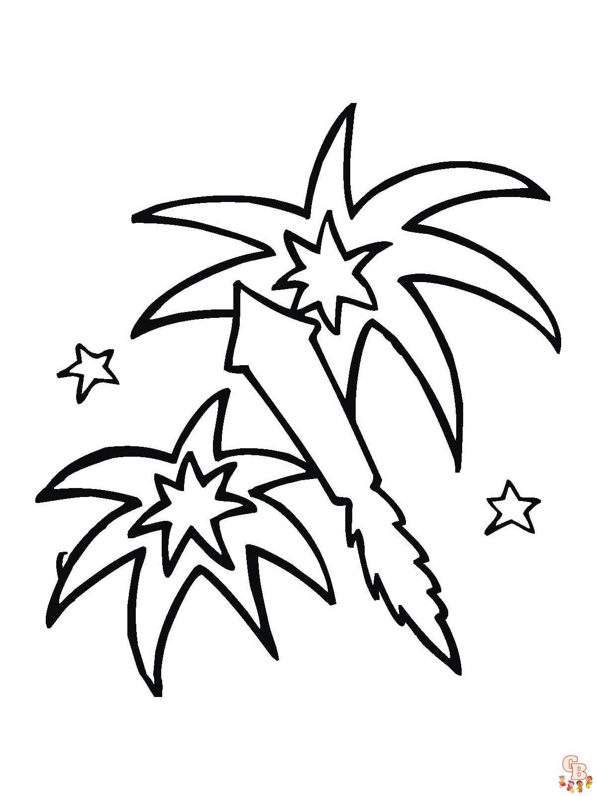 Fireworks Coloring Pages