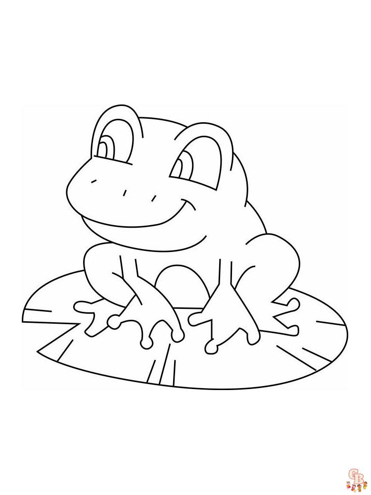 Frog coloring pages
