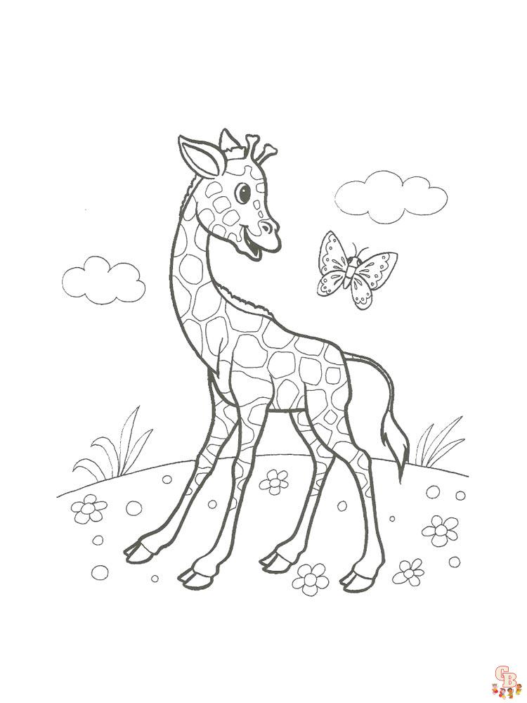 Giraffe coloring pages