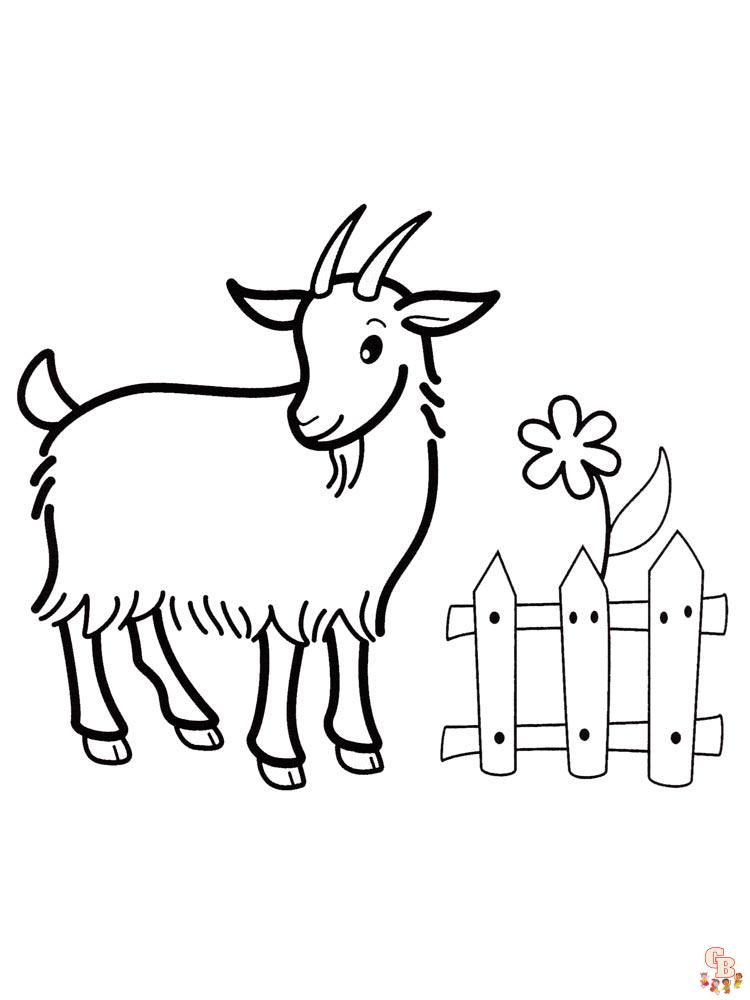 Goats coloring pages