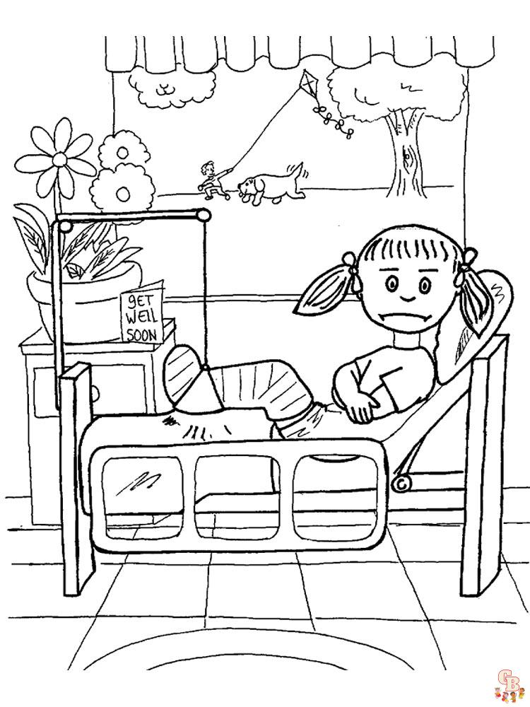 Hospital coloring pages