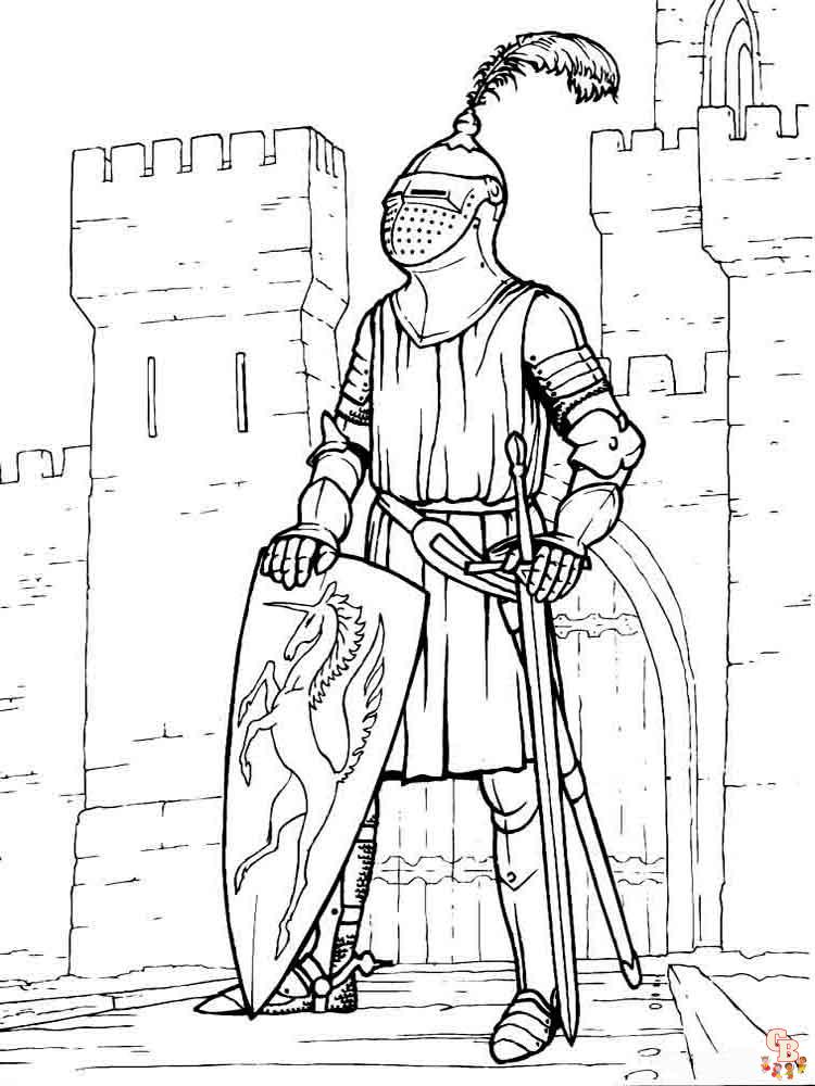 Knights Coloring Pages