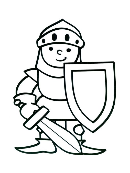 Free Printable Knights Coloring Pages for Kids by GBcoloring