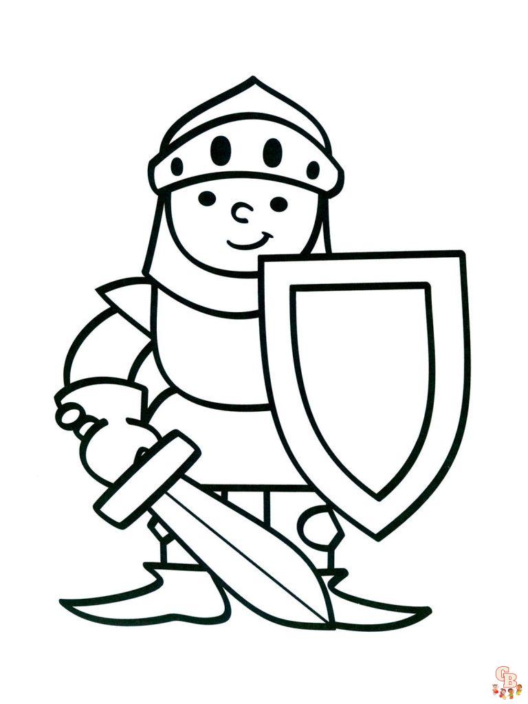 Free Printable Knights Coloring Pages For Kids By Gbcoloring