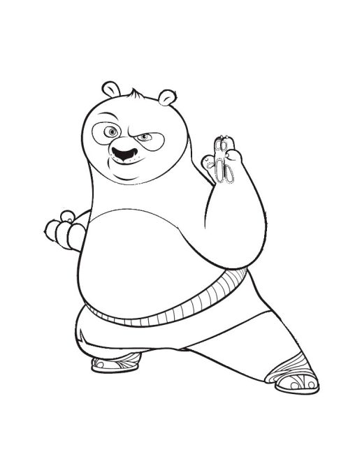 Free Printable Kung Fu Panda Coloring Pages - GBcoloring