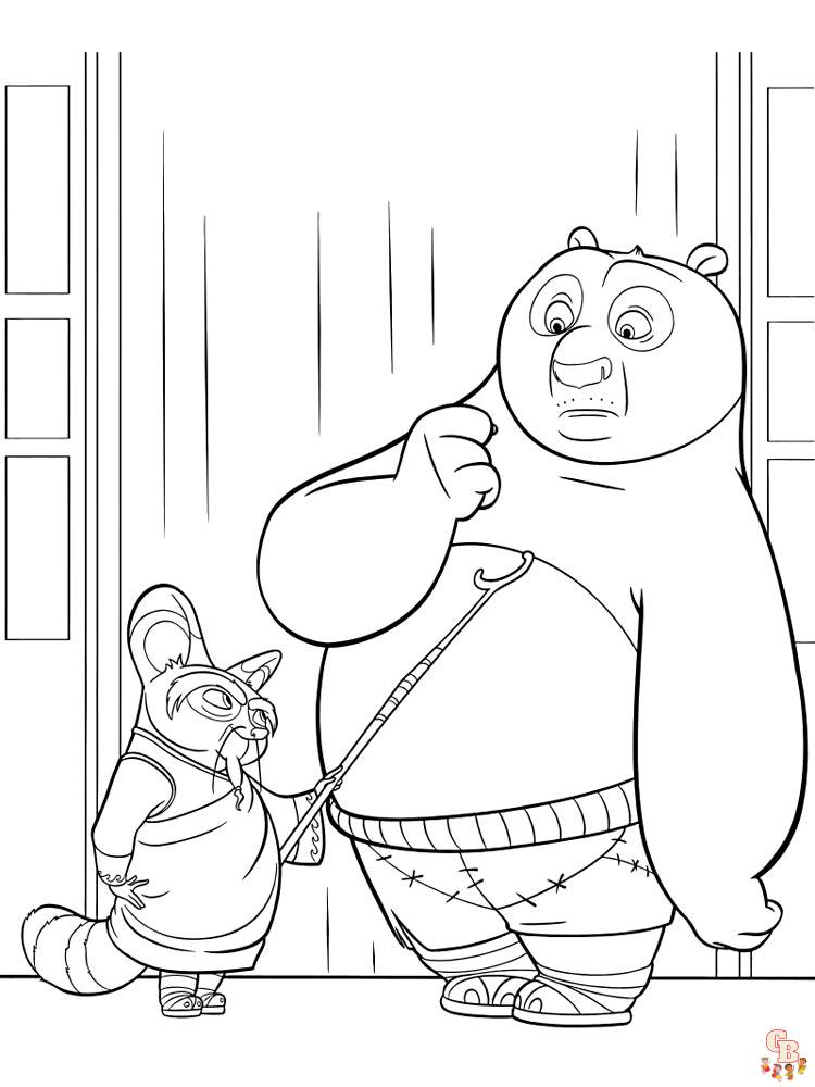 Kung Fu Panda coloring pages