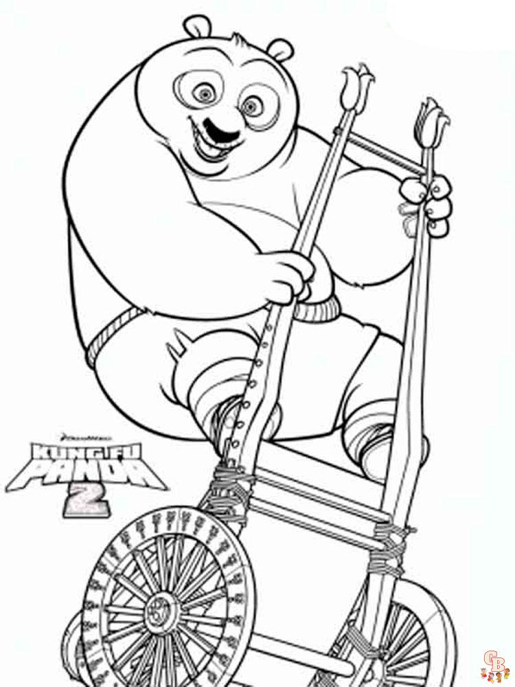Kung Fu Panda coloring pages