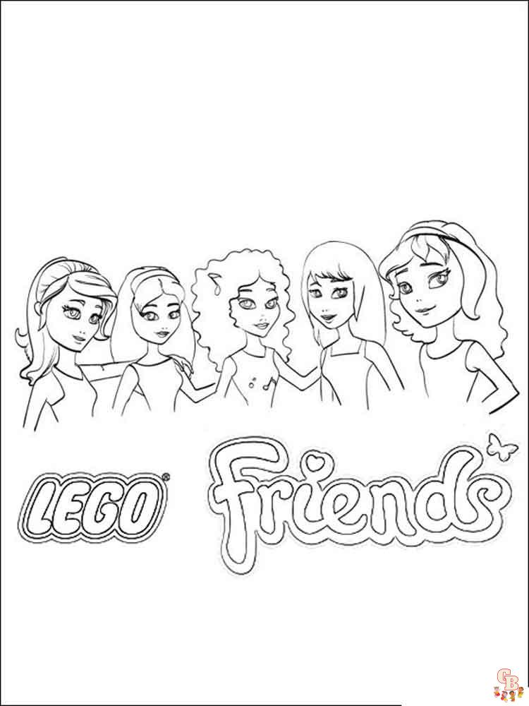 Lego Friends coloring pages