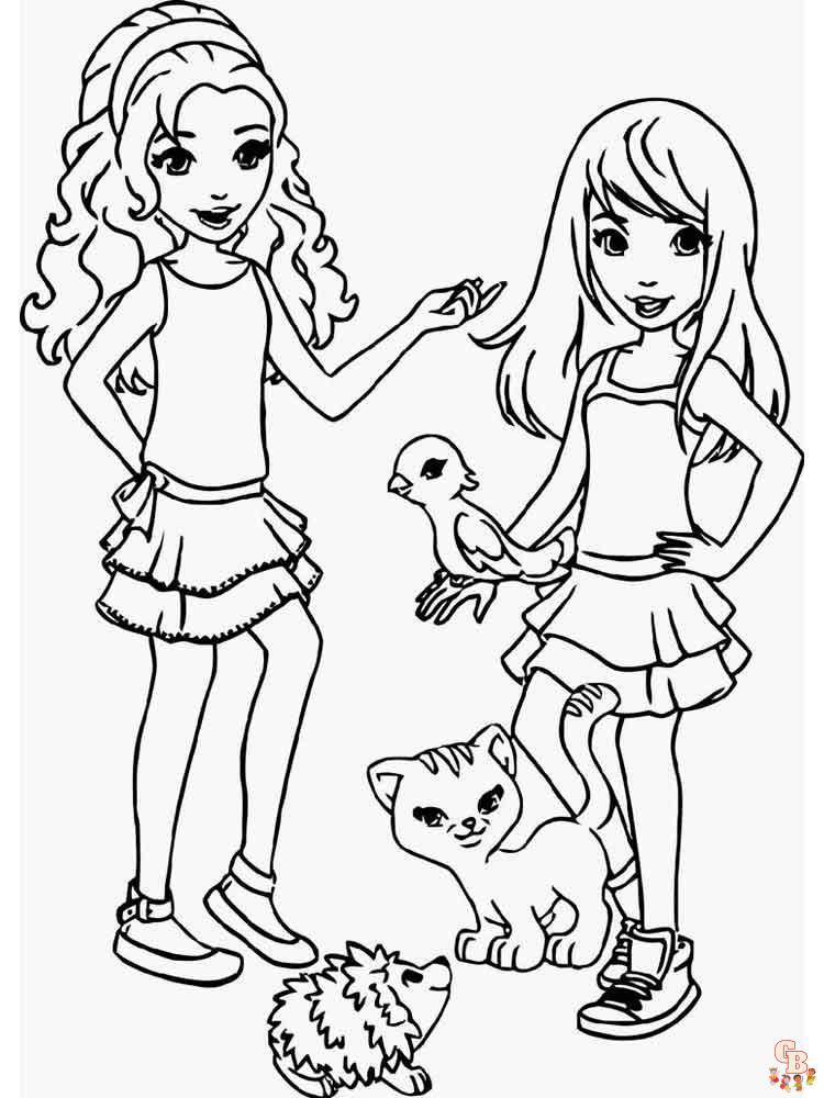 Lego Friends coloring pages