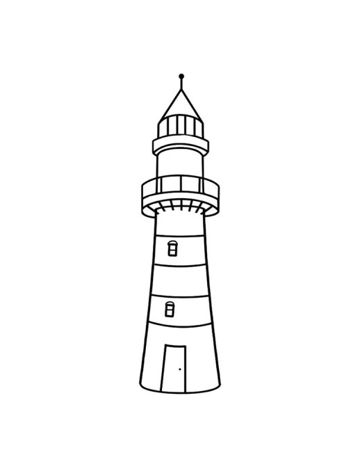 Lighthouse Coloring Pages: Printable & Free Sheets for Kids