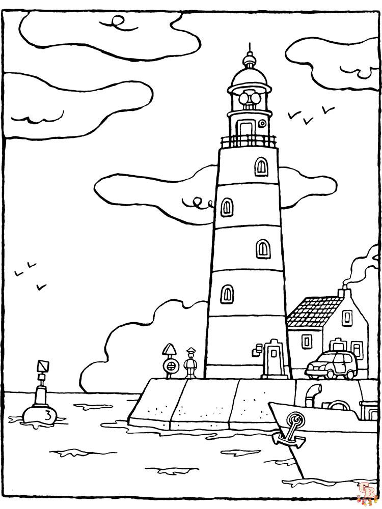 The best Lighthouse coloring pages for kids 26