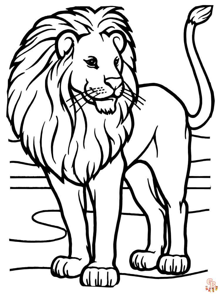 Lion coloring pages