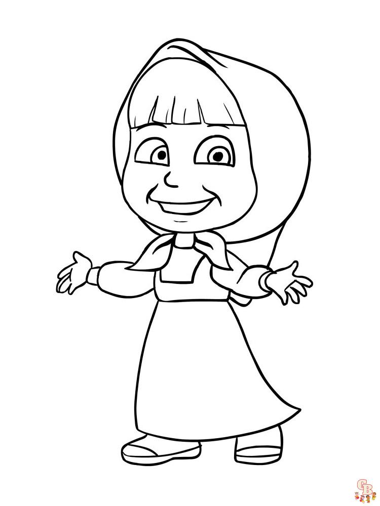 The Bear Coloring Page for Kids - Free Masha and the Bear Printable  Coloring Pages Online for Kids - ColoringPages101.com | Coloring Pages for  Kids