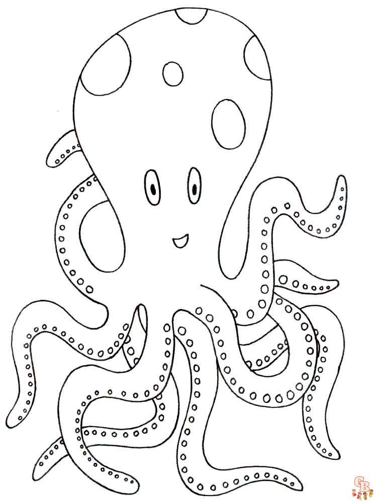 Octopus coloring pages