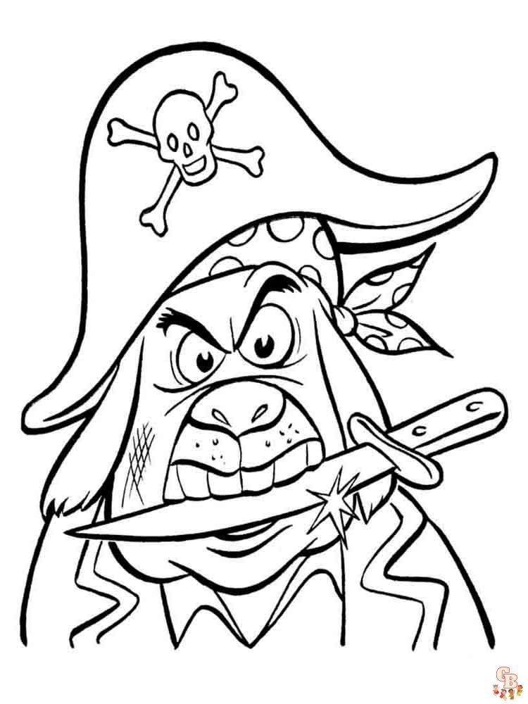 Pirate coloring pages
