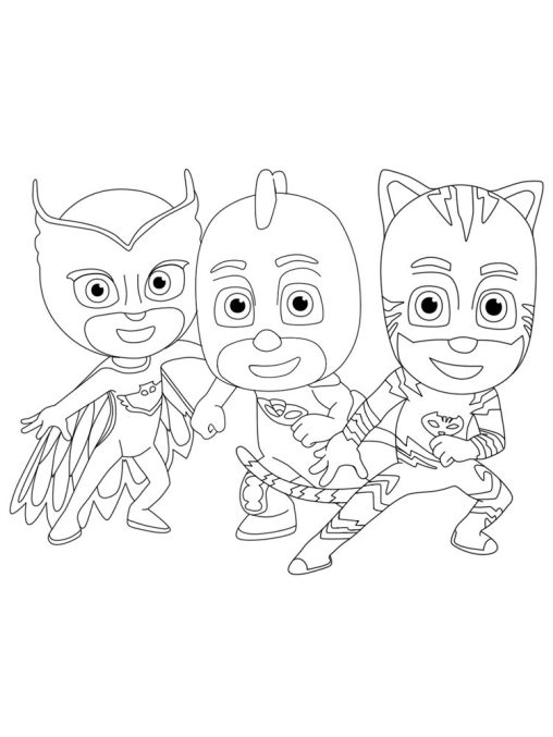 Free PJ Masks Coloring Pages for Kids - Printable and Easy