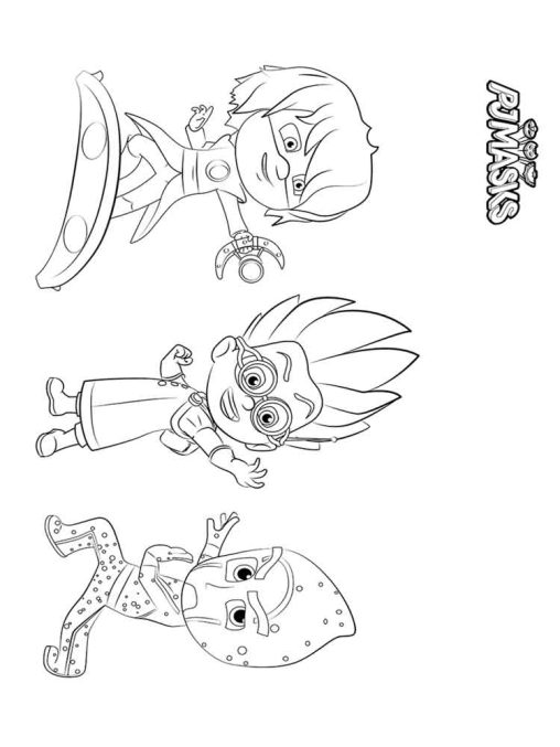 Free PJ Masks Coloring Pages for Kids - Printable and Easy