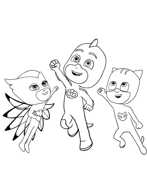 Free PJ Masks Coloring Pages for Kids - Printable and Easy