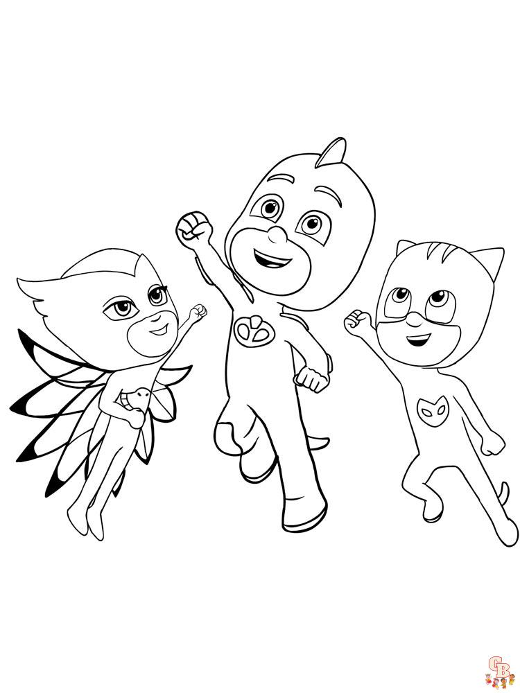 Do housework as a result rejection Free PJ Masks Coloring Pages for Kids - Printable and Easy