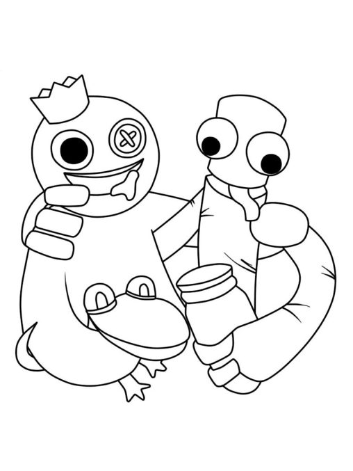 Rainbow Friends Coloring Pages - Free and Easy Printables