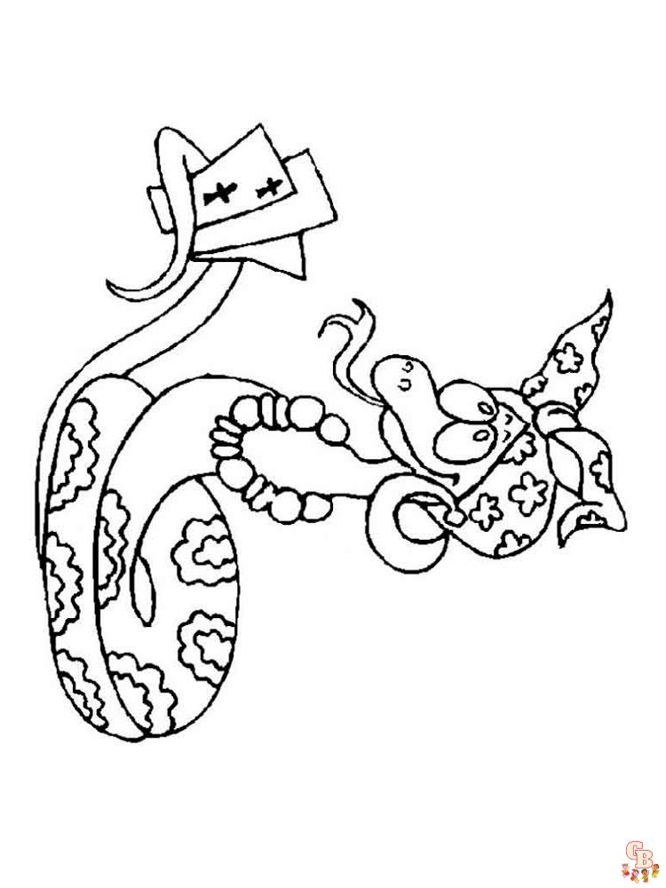 Snake coloring pages