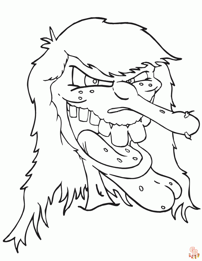 Zombie coloring pages