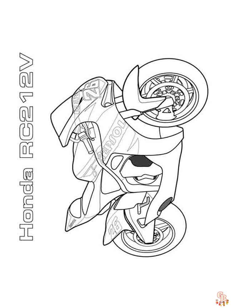 motorcycle coloring pages
