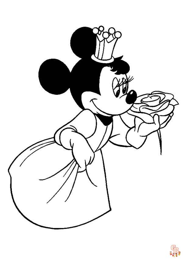 Minnie Mouse Coloring pages for kids