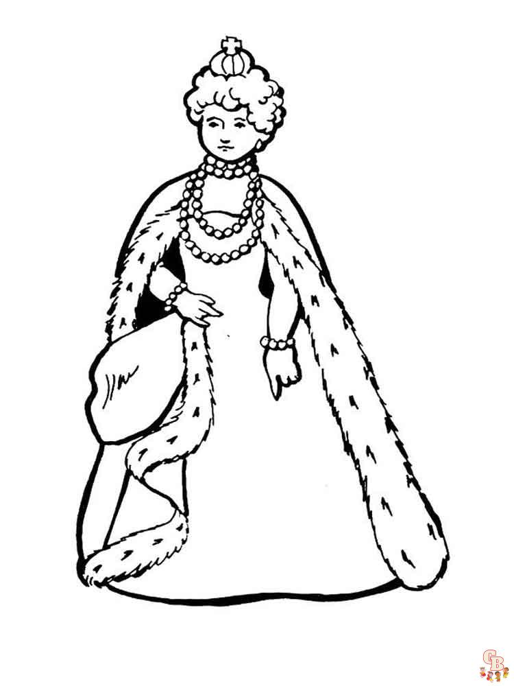 Queen Coloring Pages 10