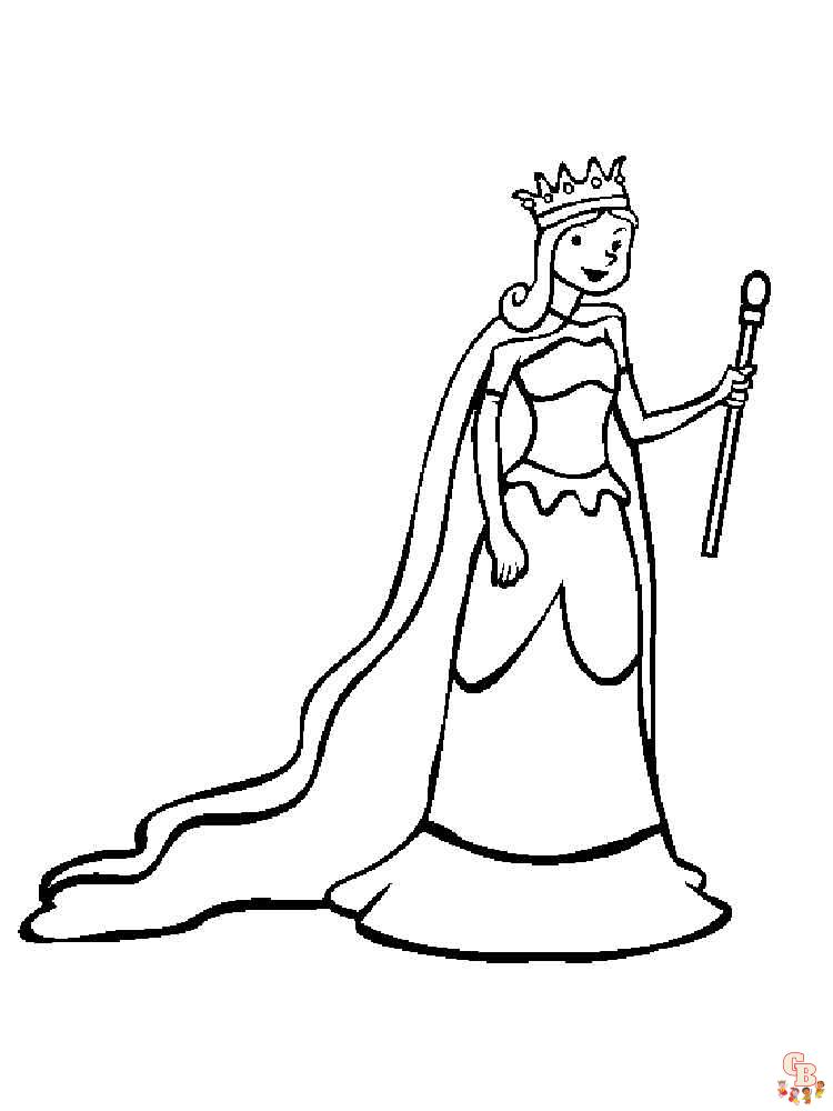 Queen Coloring Pages 11