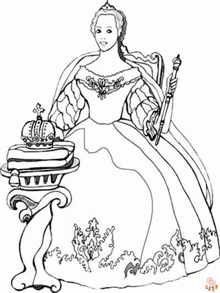 Queen Coloring Pages 13