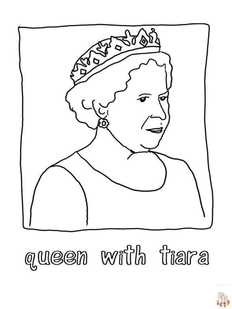 Queen Coloring Pages 7