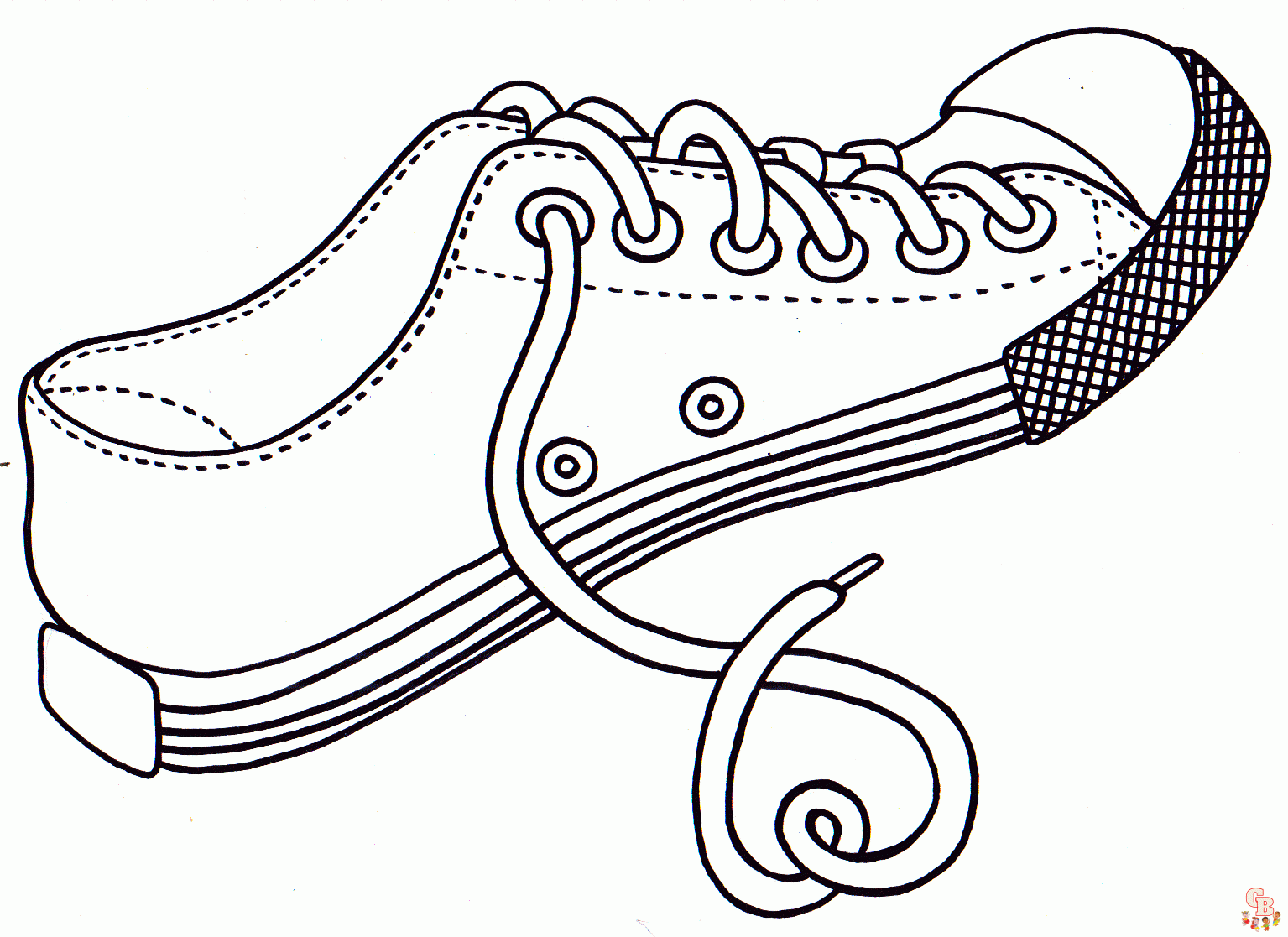 Shoe coloring pages 1