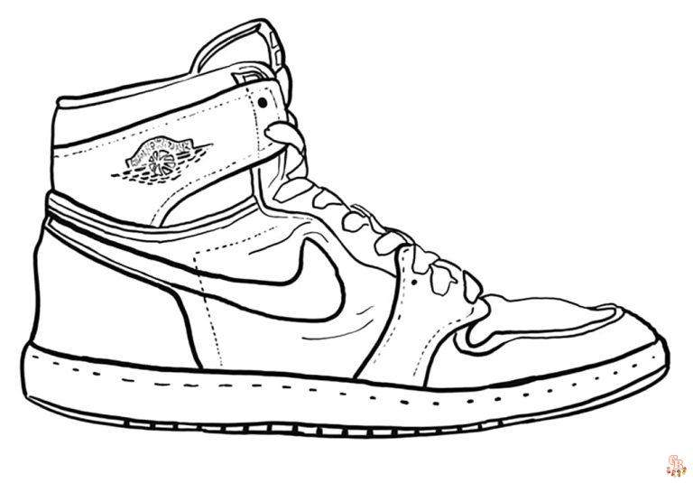 The best shoe coloring pages for kids 2023