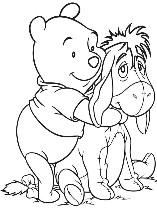 Fun of Winnie the Pooh Coloring Pages for Kids - GBcoloring