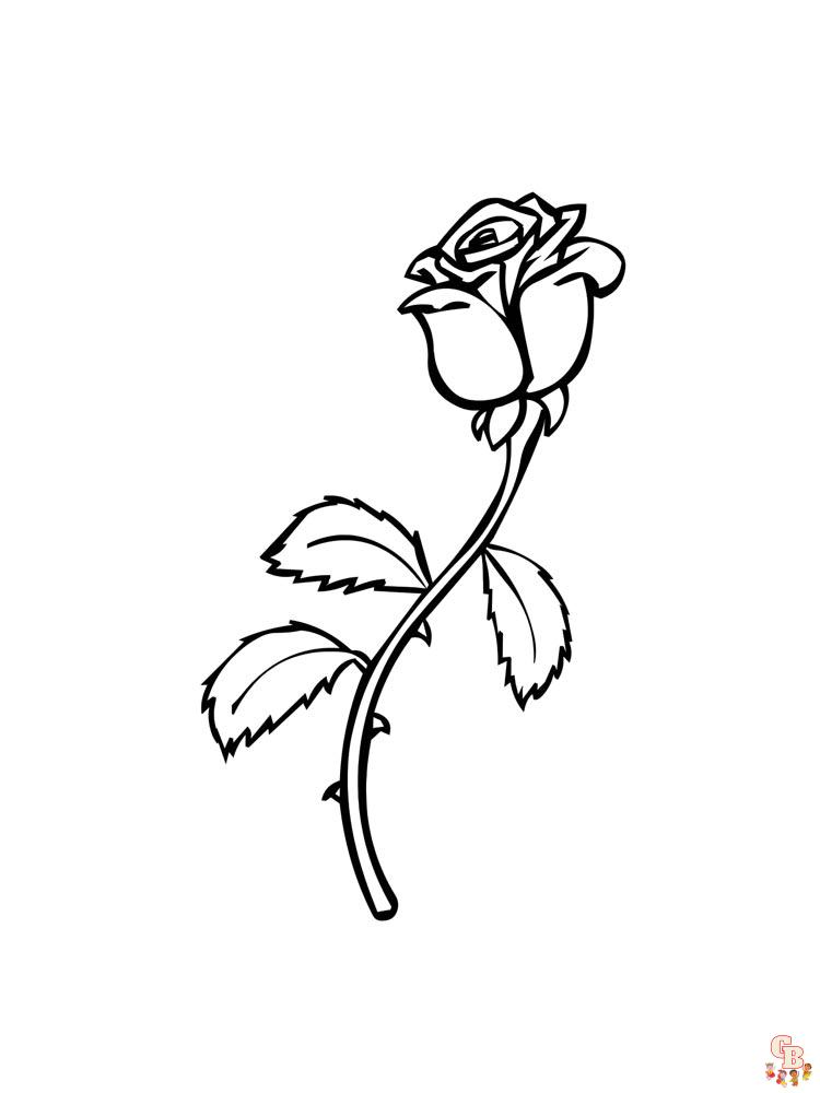 rose coloring pages 31