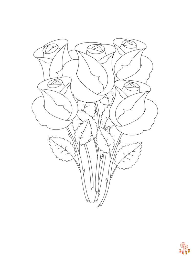 rose coloring pages 43