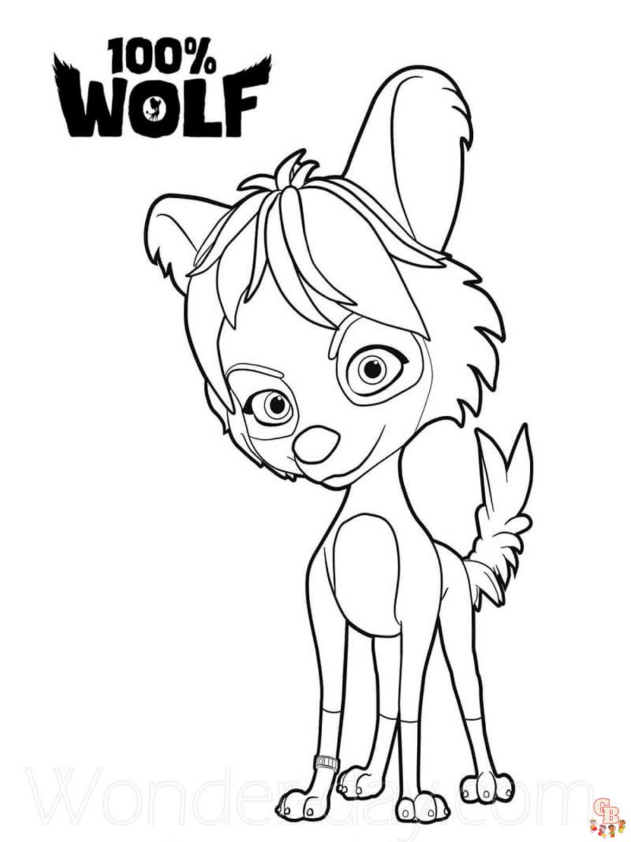 100 Wolf Coloring Pages 1