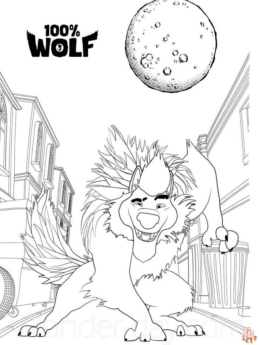100 Wolf Coloring Pages 2