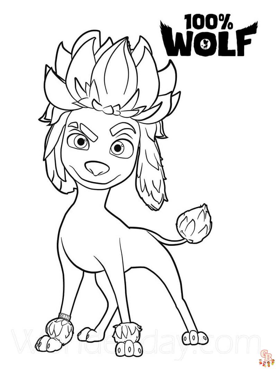 100 Wolf Coloring Pages 6