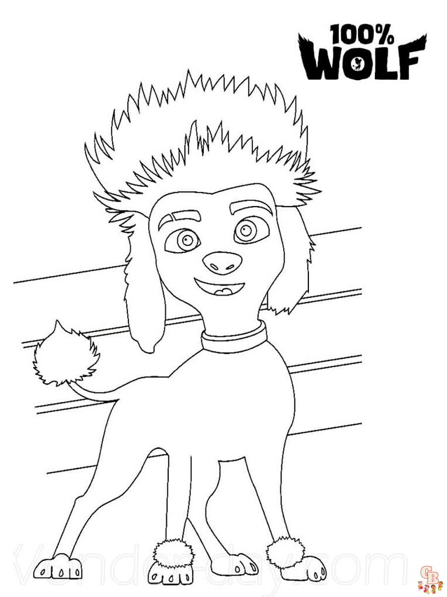 100 Wolf Coloring Pages 8