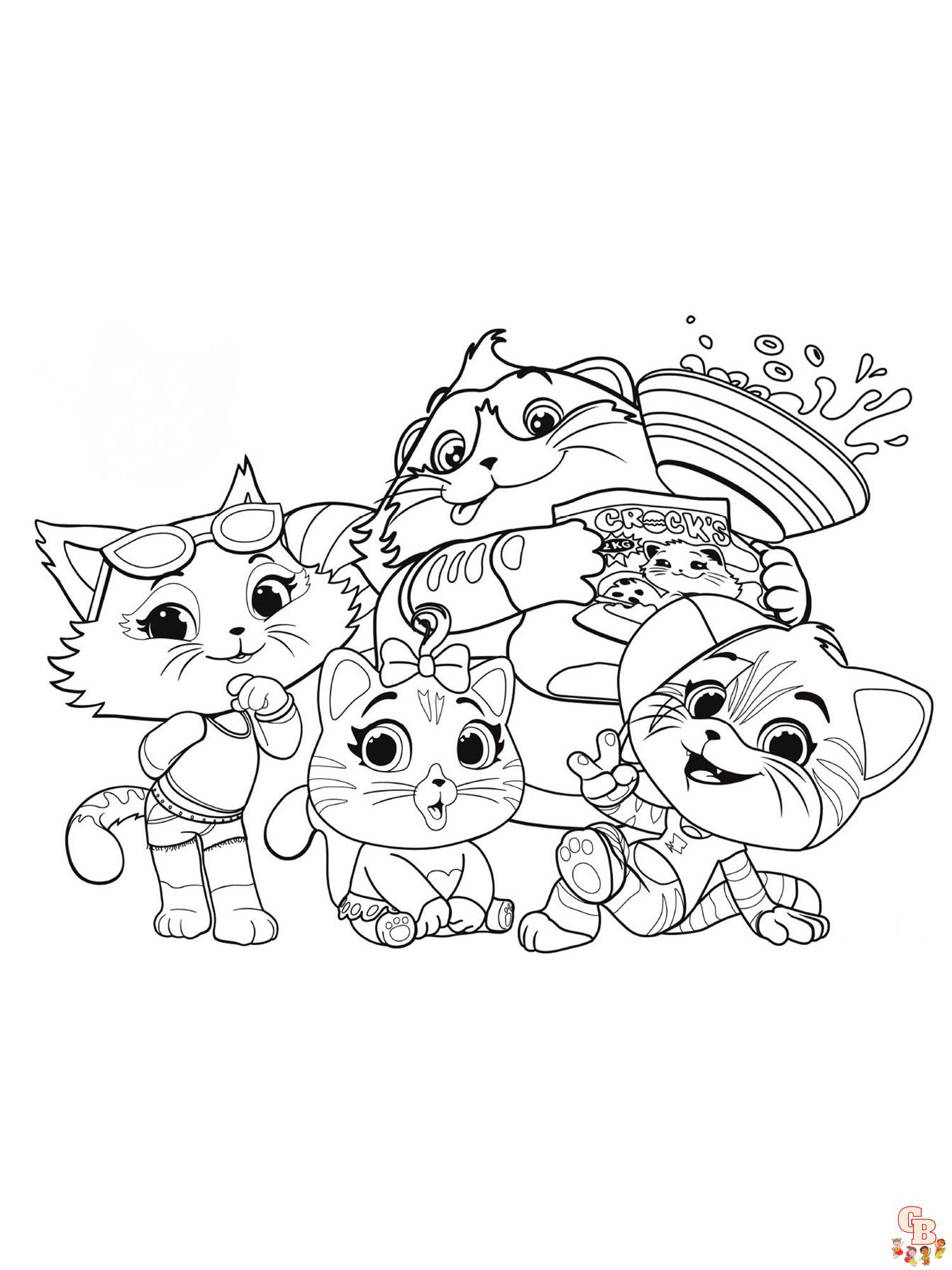 44 páginas para colorir de gatos - pinte seus amigos felinos favoritos