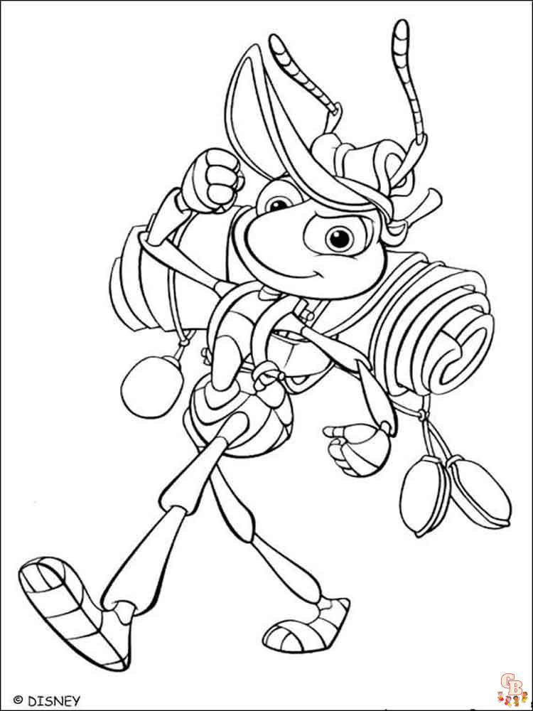 A Bugs Life Coloring Pages 4