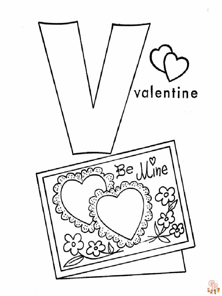 v coloring pages