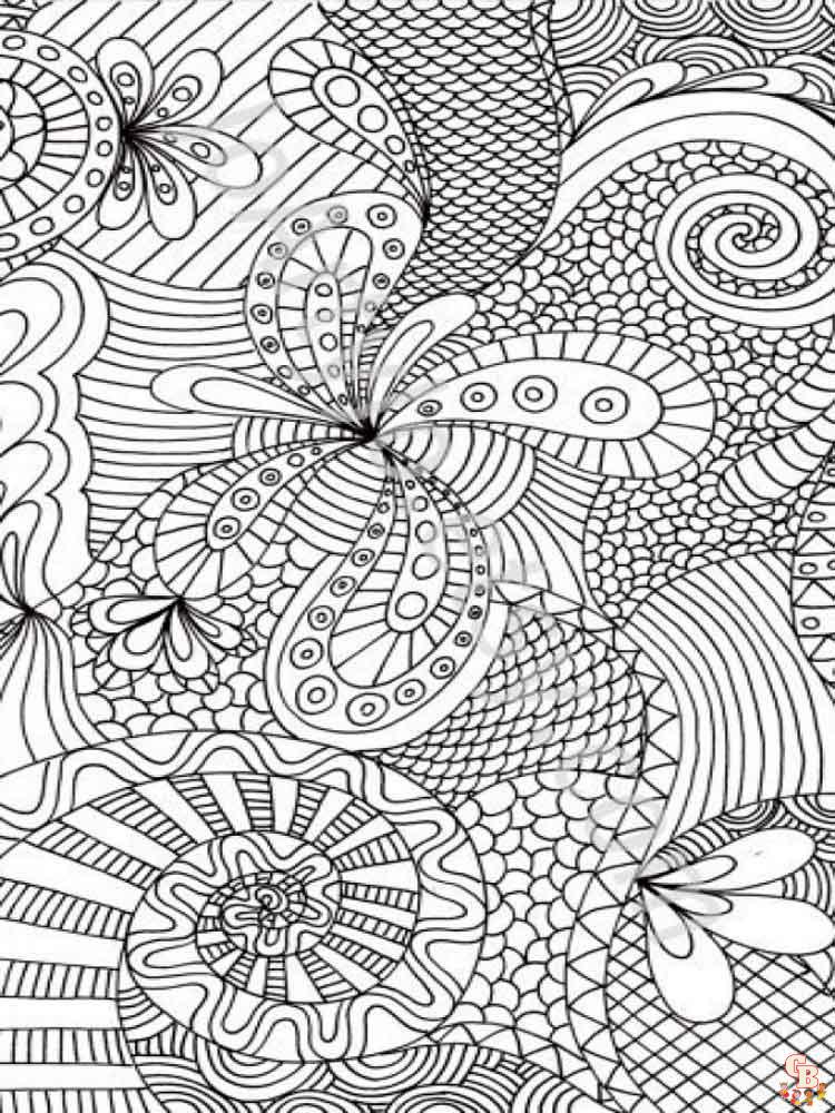 Abstract Coloring Pages Adult 1