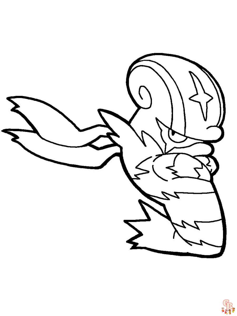 Accelgor Coloring Page 1